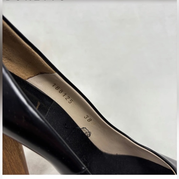 YSL Charlotte Court Shoe Wood Heel 105 Pump FW 2007 Runway Black Leather Pilati - Picture 6 of 14